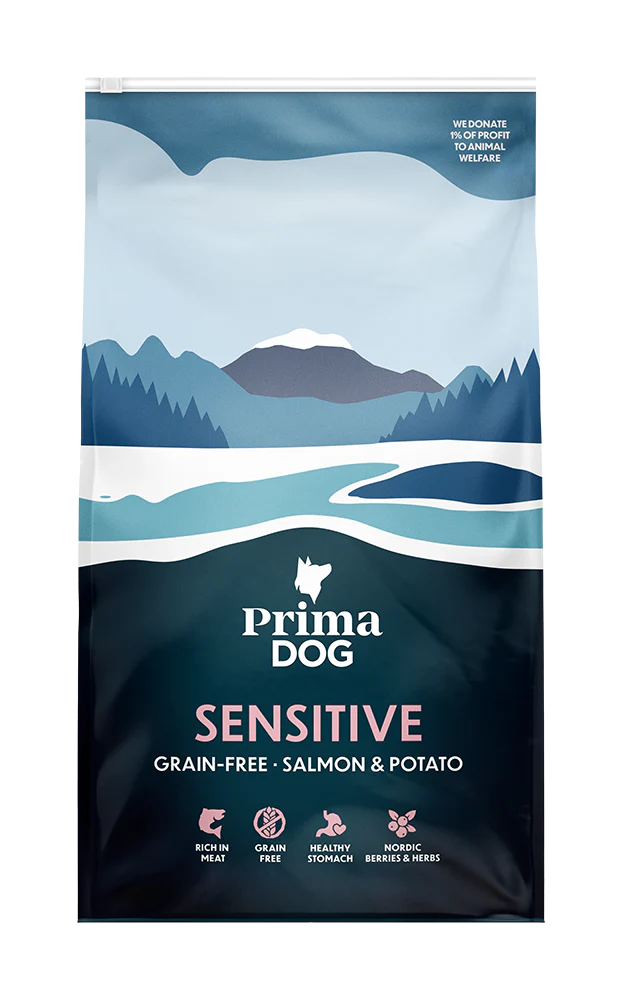 PrimaDog Adult Sensitive Lax & Potatis GF