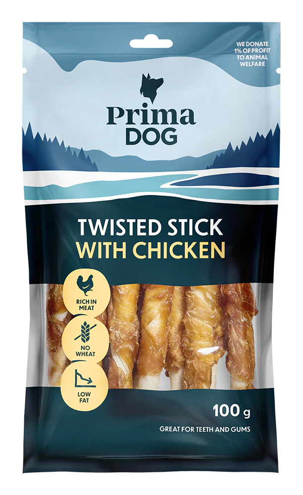 PrimaDog Tuggpinne med Kyckling 13cm