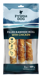 PrimaDog Fylld tuggrulle med Kyckling
