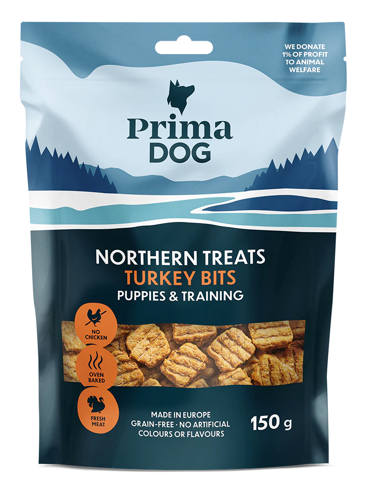 PrimaDog NT Bits Kalkon för Valpar & Träning