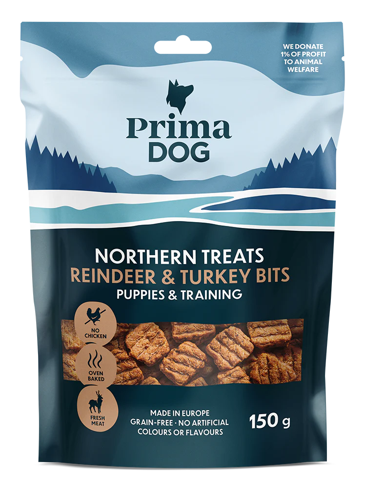 PrimaDog NT Bits Ren & Kalkon för Valpar & Träning
