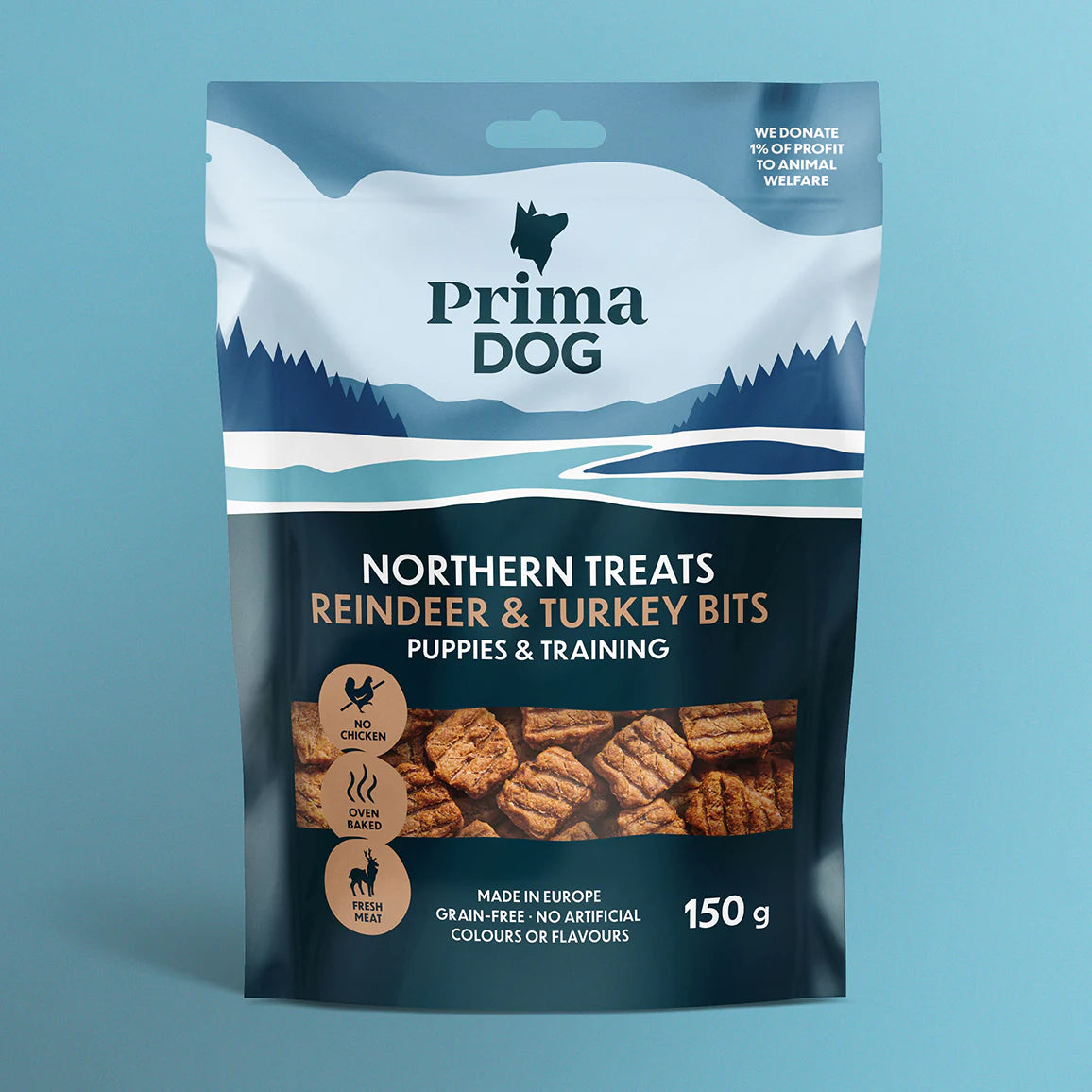 PrimaDog NT Bits Ren & Kalkon för Valpar & Träning