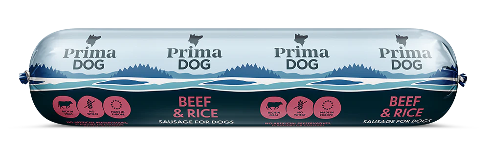 PrimaDog Nöt & Ris korv