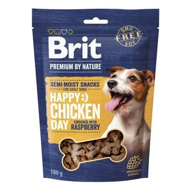 Brit Premium by Nature Semi-moist Snacks Kyckling & Hallon