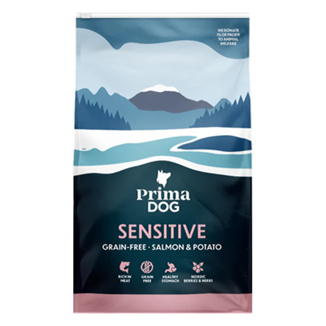 PrimaDog Adult Sensitive Lax & Potatis GF