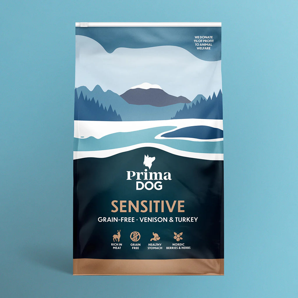 PrimaDog Adult Sensitive Hjort & Kalkon GF