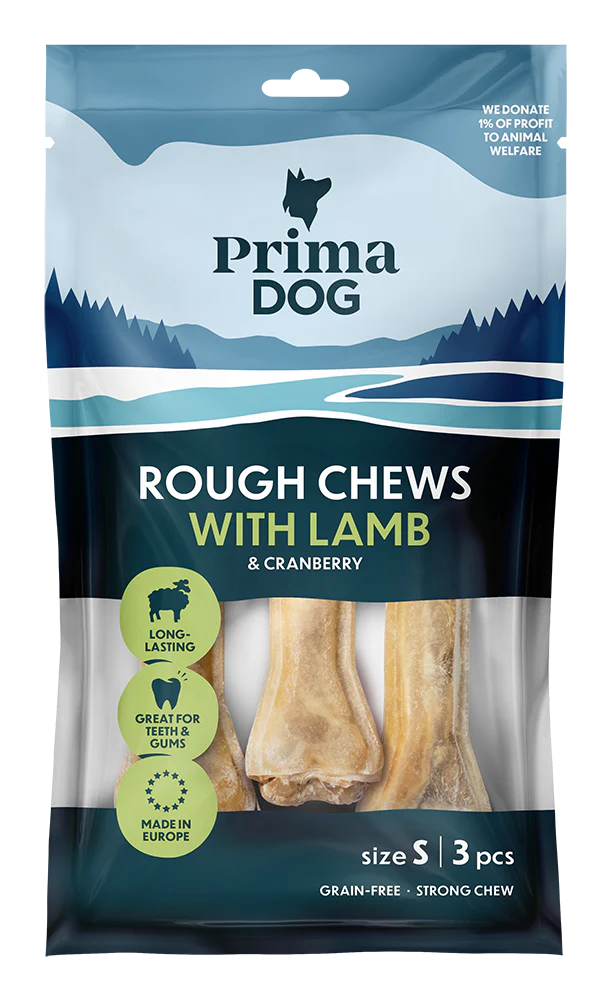 PrimaDog Rough Chews Lamm & Tranbär