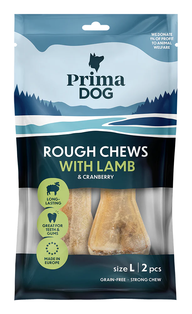 PrimaDog Rough Chews Lamm & Tranbär