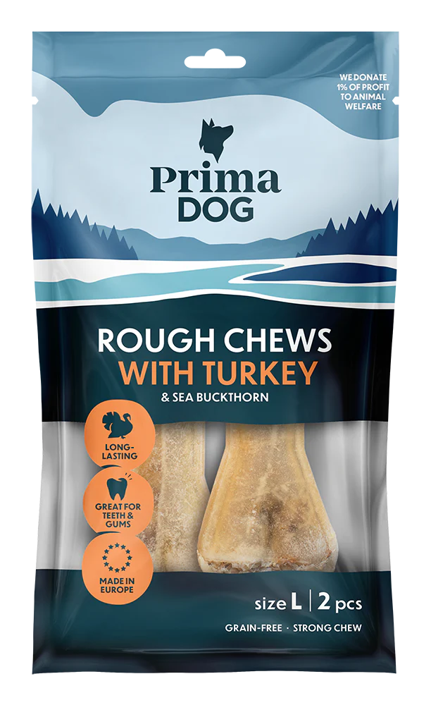 PrimaDog Rough Chews Kalkon & Havtorn