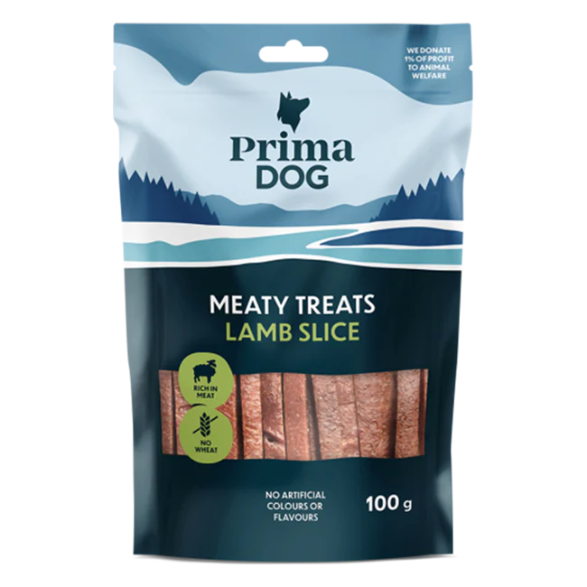 PrimaDog Meaty Treats Lammslice