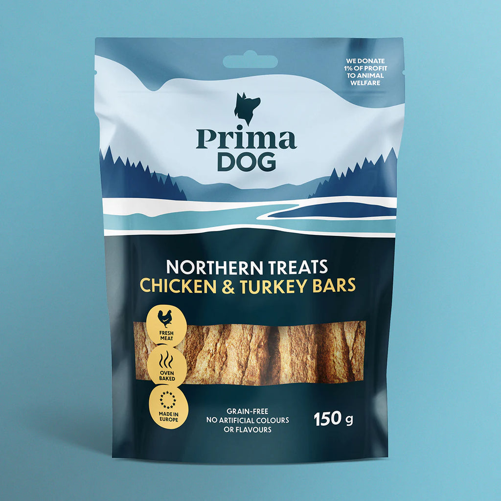 PrimaDog Northern Treats Bars Kyckling & Kalkon