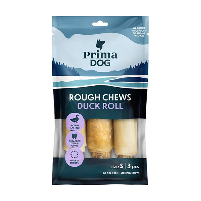 PrimaDog Rough Chews Tuggrulle med Anka