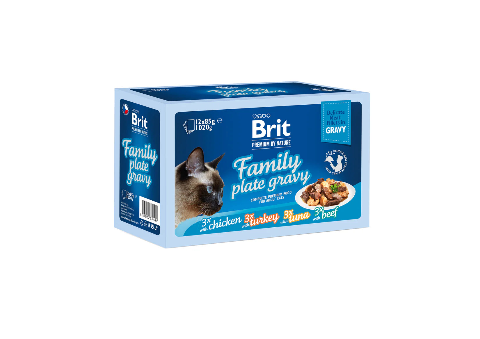 Brit Premium by Nature Katt Filéer i Sås Family Plate