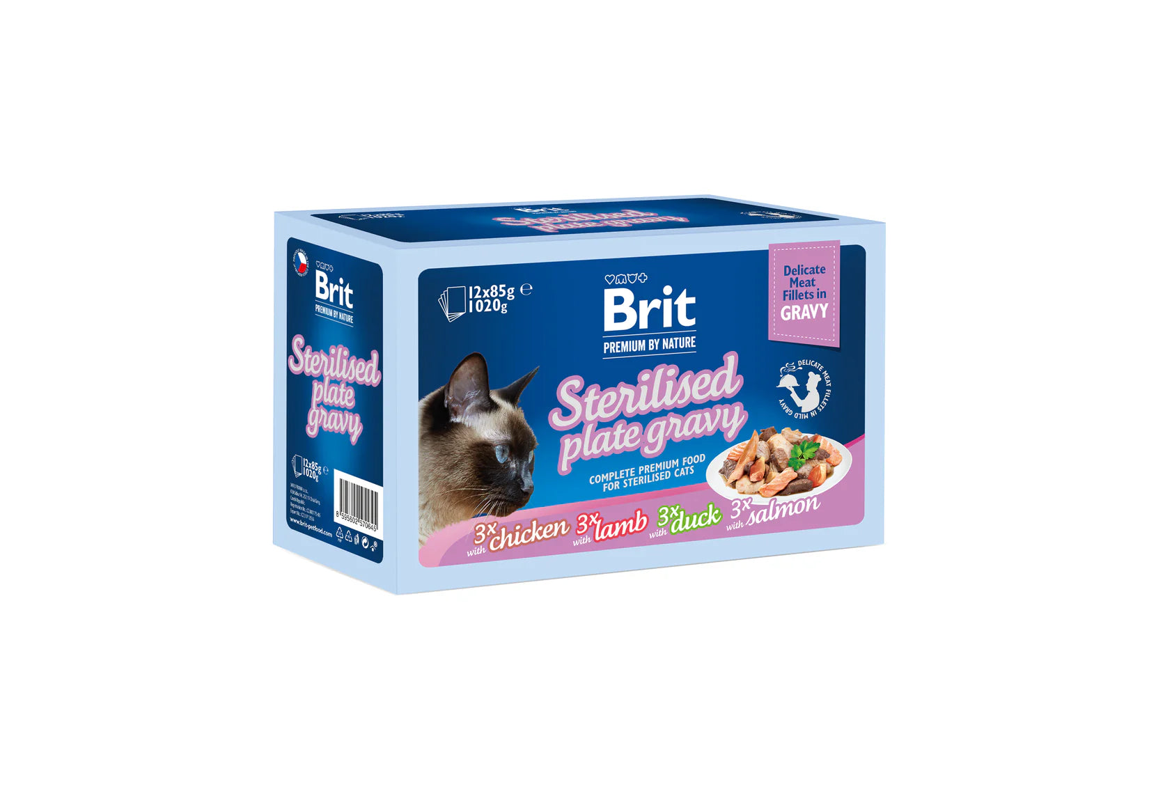 Brit Premium by Nature Katt Steriliserad Filéer i Sås Family Plate
