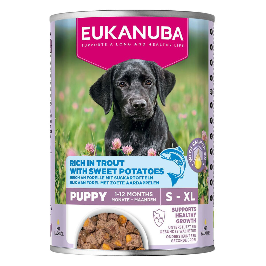 Eukanuba Dog Wet Puppy Trout with Sweet Potatoes Våtfoder till Valp 400 g