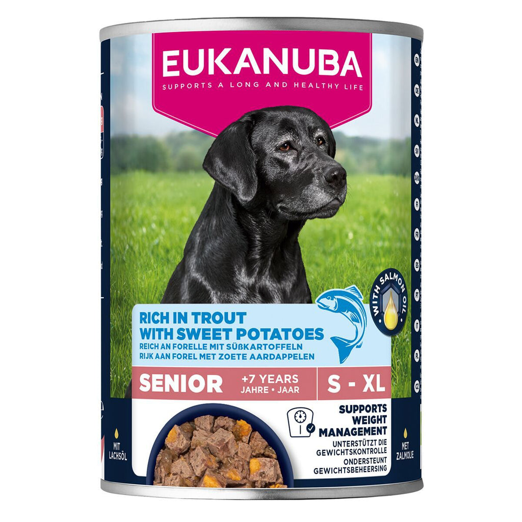Eukanuba Dog Wet Senior Trout with Sweet Potatoes Våtfoder till Hund 400 g