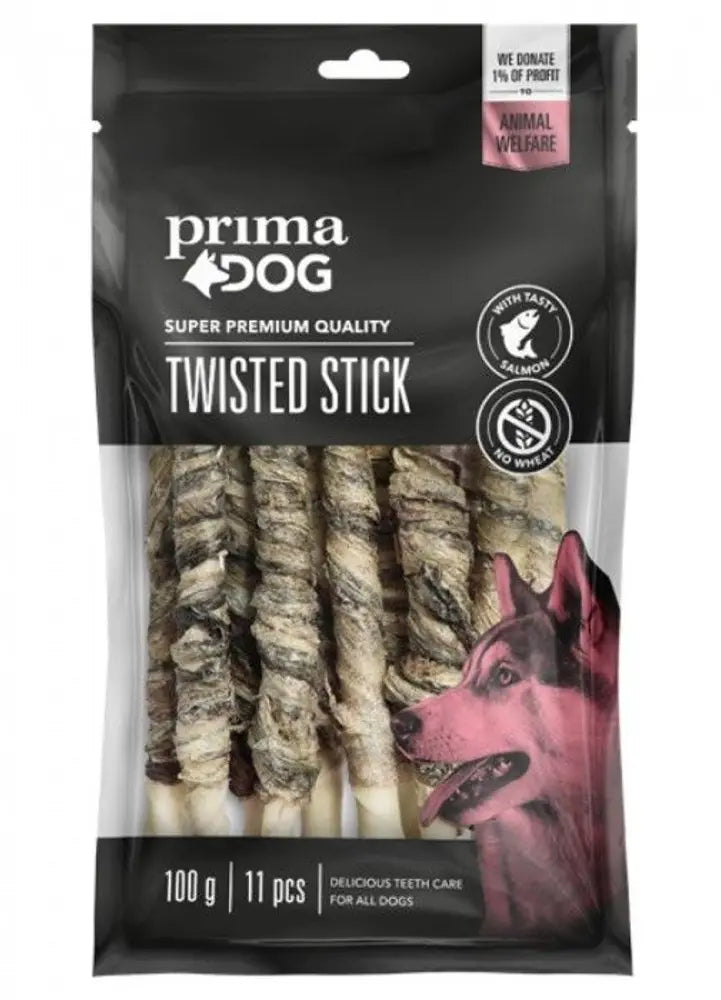 PrimaDog Tuggpinne med Lax 13 cm