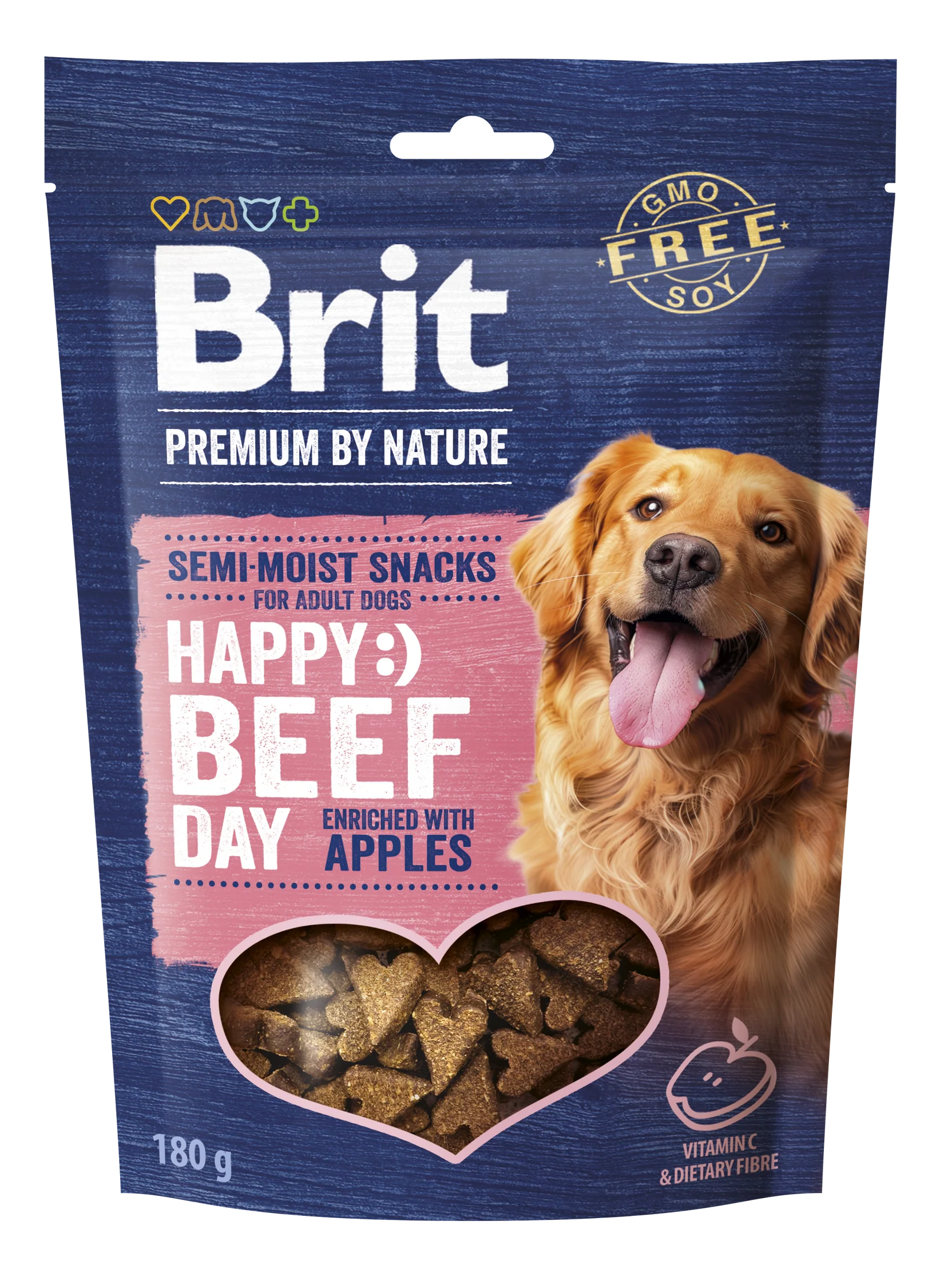Brit Premium by Nature Semi-moist Snacks Biff & Äpple