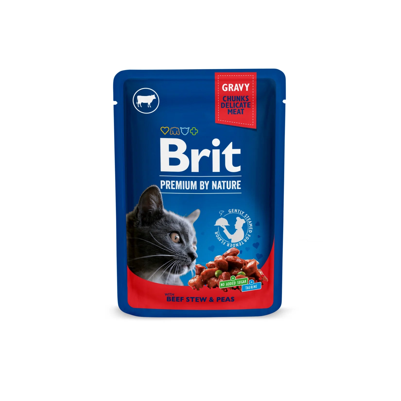 Brit Premium by Nature Katt Biff & Ärtor i Sås