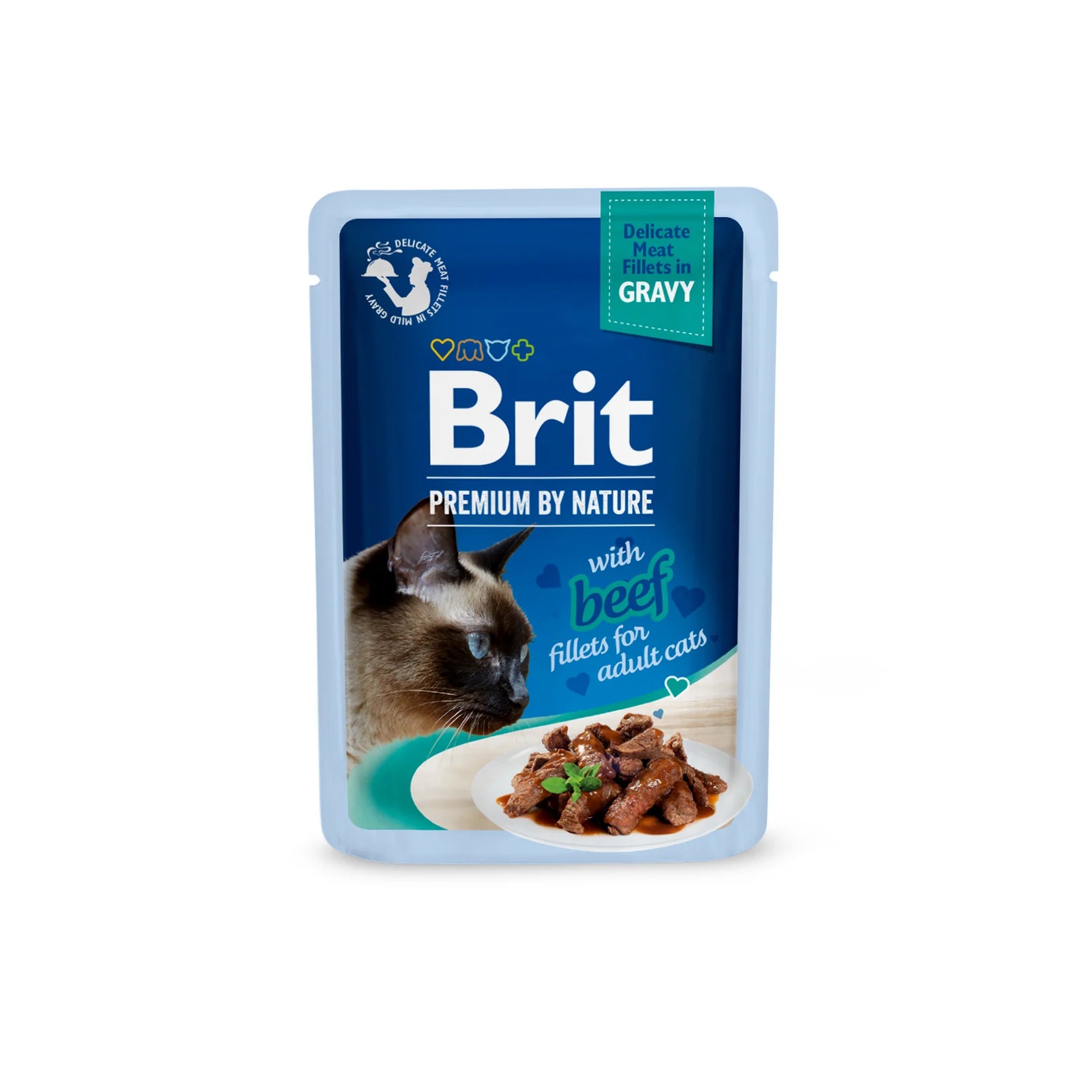 Brit Premium by Nature Katt Filéer i Sås Biff