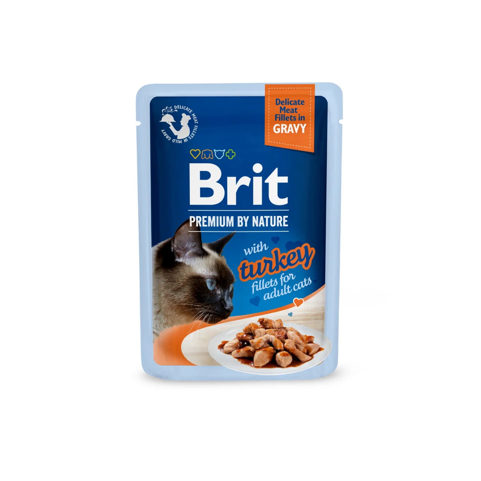 Brit Premium by Nature Katt Filéer i Sås Kalkon