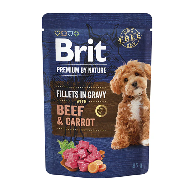 Brit Premium by Nature Filéer i Sås Biff och Morot
