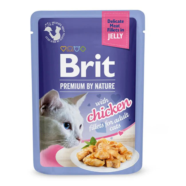 Brit Premium by Nature Katt Filéer i Gelé Kyckling