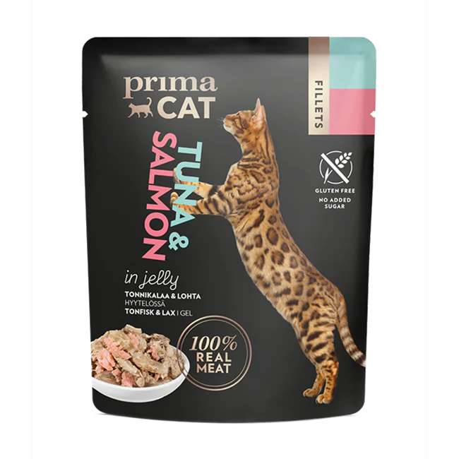 PrimaCat Fillets Tonfisk & Lax i Gelé