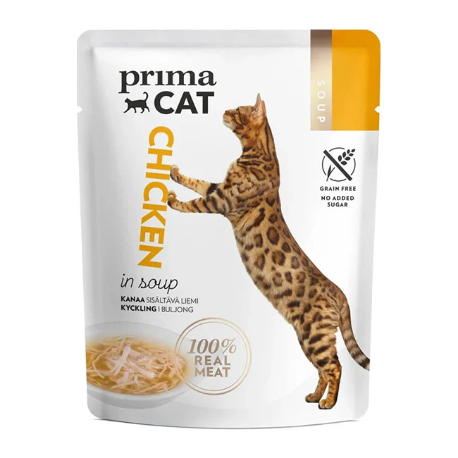 PrimaCat Soup Kyckling i Buljong