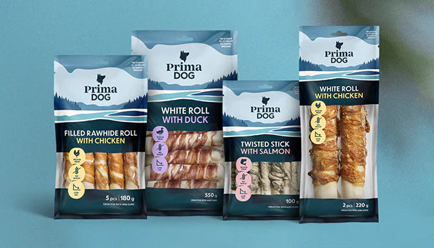 PrimaDog Vriden tuggpinne 13cm