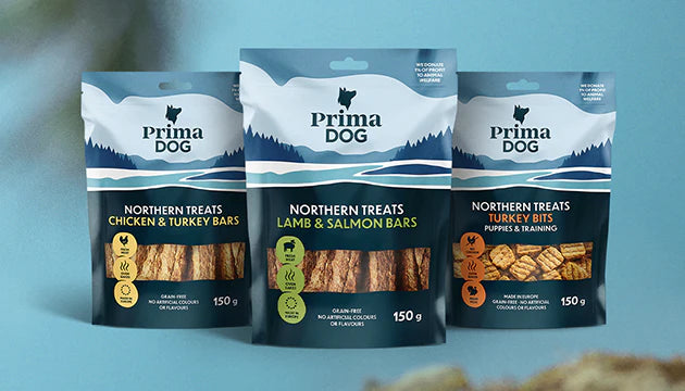 PrimaDog Northern Treats Bars Kalkon & Hjort