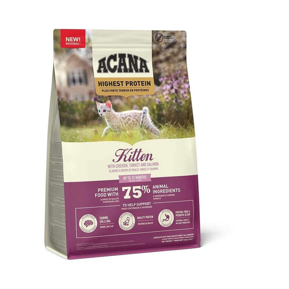 Acana Cat Highest Protein Kitten Torrfoder till Kattunge 1,8 kg